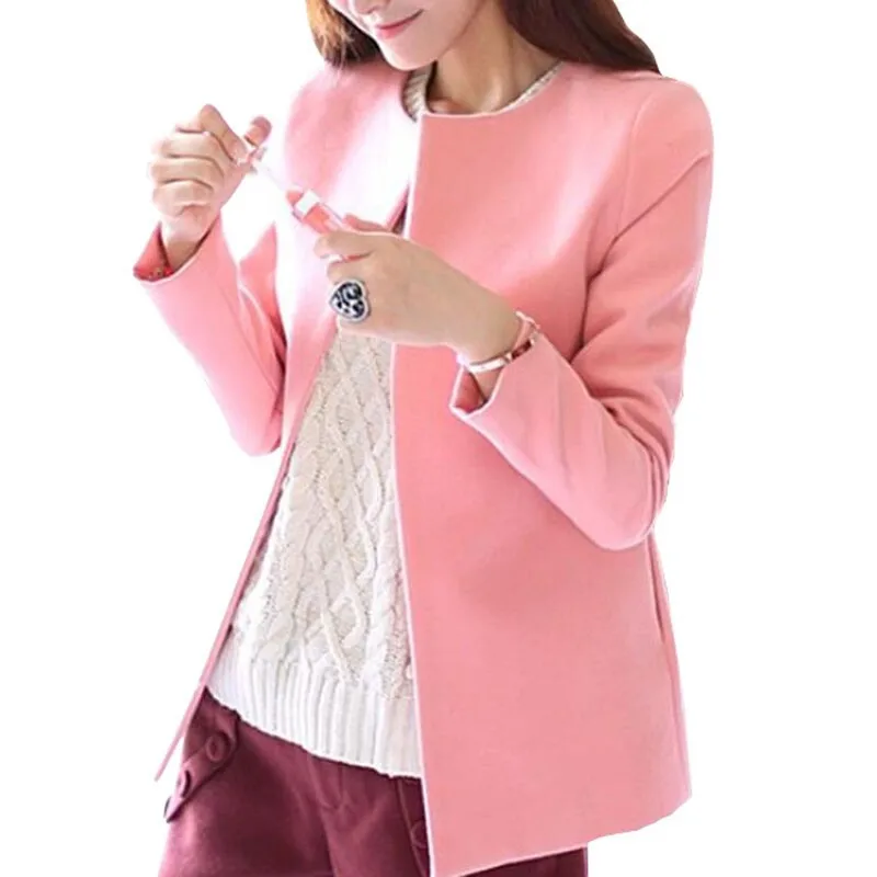 Buy Autumn Winter Hot Sale 15 Korean Women Coat Fashion Slim Solid Lady Wool Coat Full Outwear Size S Xl Ae Ay 025 In Cheap Price On M Alibaba Com