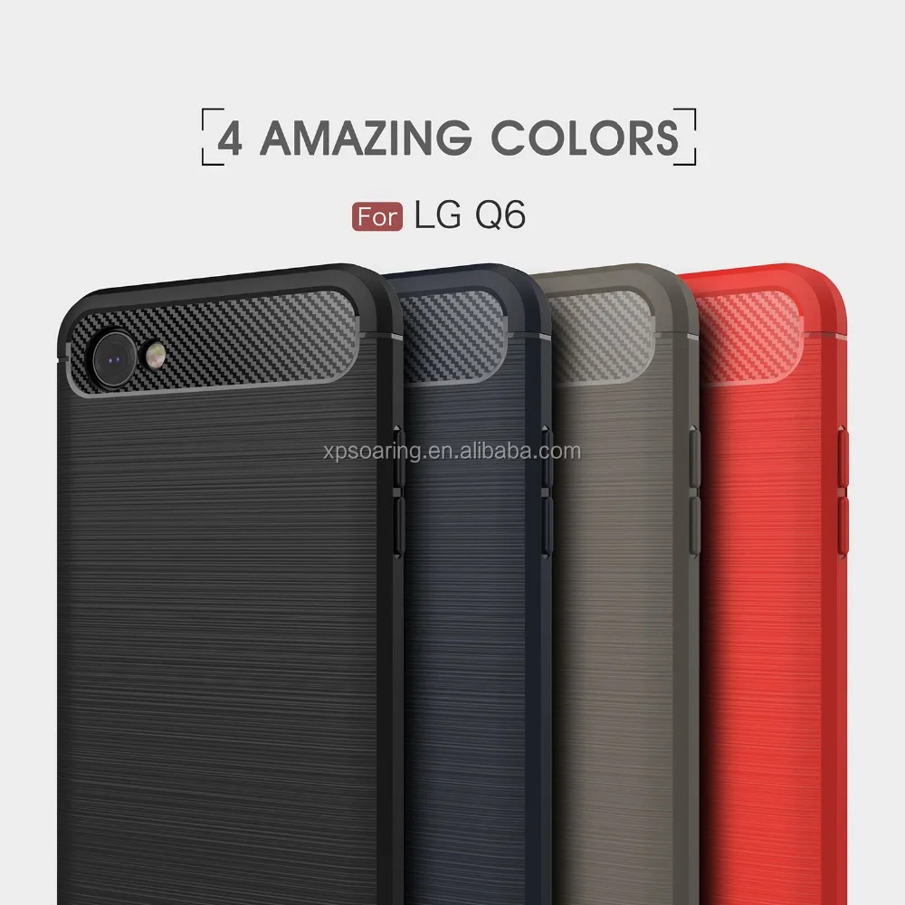 

Brushed TPU hybrid case back cover for LG Q6