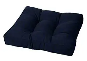 Tufted Ottoman Cushion | 21" x 17" x 4" | Cushion Source | Indoor/Outdoor | Sunbrella Navy (5439-0000)