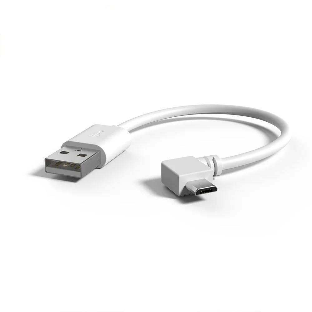 15cm Right Angle Micro USB Host OTG to Left Angle mini USB B Plug Adapter Cable