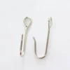 S Shaped Hooks 100PCS Per Bag Silver Metal Plated 2.0x41MM Simple Hanging Hooks Hangers for Bathroom Bedroom Office and Kitchen