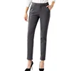 Hot Sale Business Casual Spring Autumn Ankle Length Pants Female Trousers Mid Waist Formal Office Lady Pencil Pants Black Gray