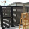 Wholesale ASTM standard fire retardant recyclable material wood plastic decorative garden fence with aluminum post