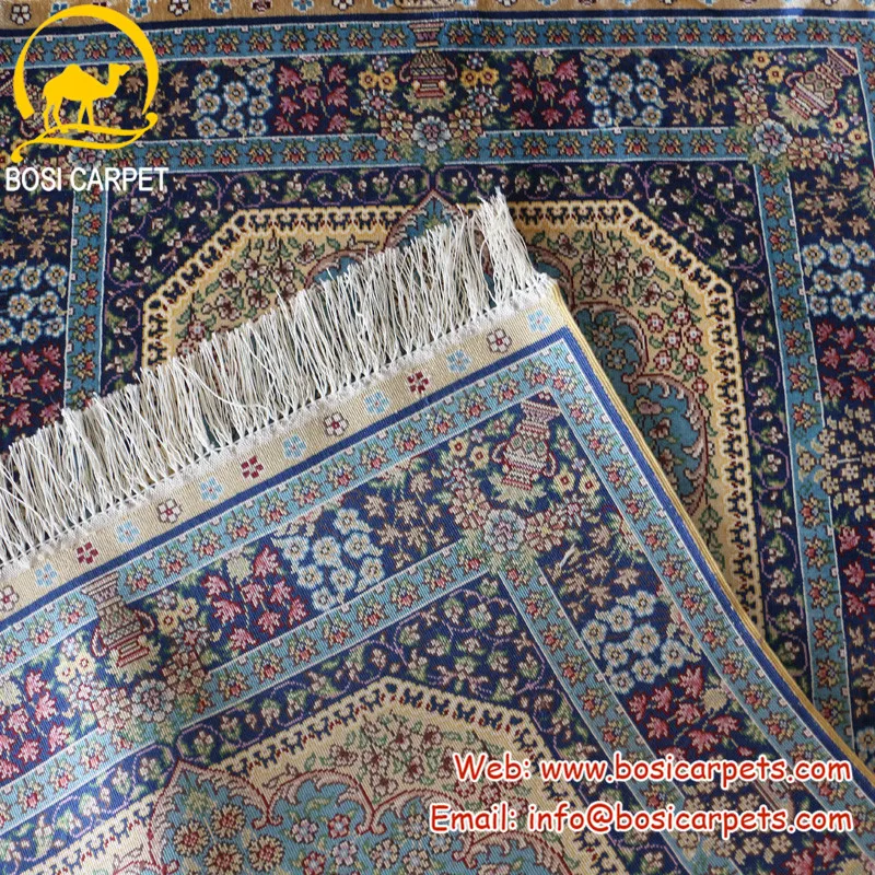 Henan Bosi 2'x4' Egyptian Rug Handmade Silk Carpet Oriental Silk Carpet