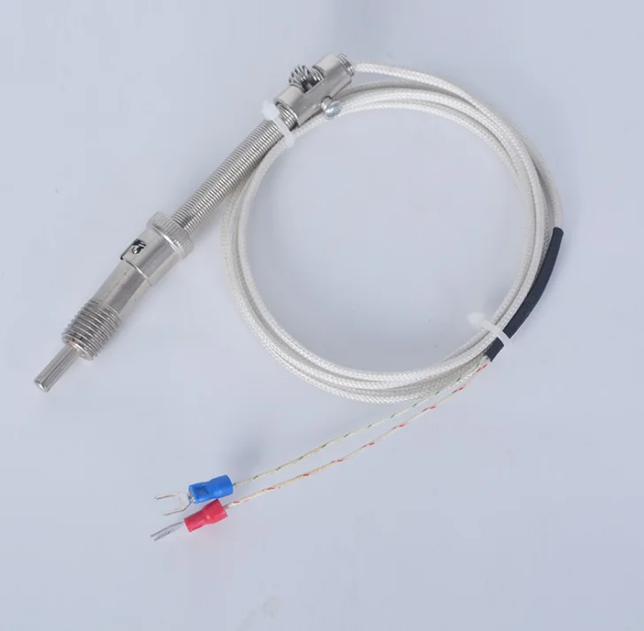 2019 Factory Price K/J/N Type Thermocouple  M10 Probe with 2m  Metal Shielding Wire