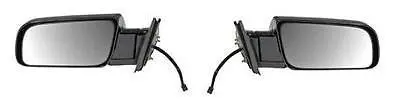 Fits 88 - 98 Chevrolet Silverado GMC Sierra Door Mirror Power Black Pair Set Both Driver and Passenger 15764757 15764758 GM1320122 GM1321122 95-99 Chevy Tahoe Yukon 92-99 Suburban 92-94 Jimmy Blazer