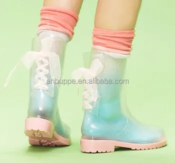 rain boots transparent