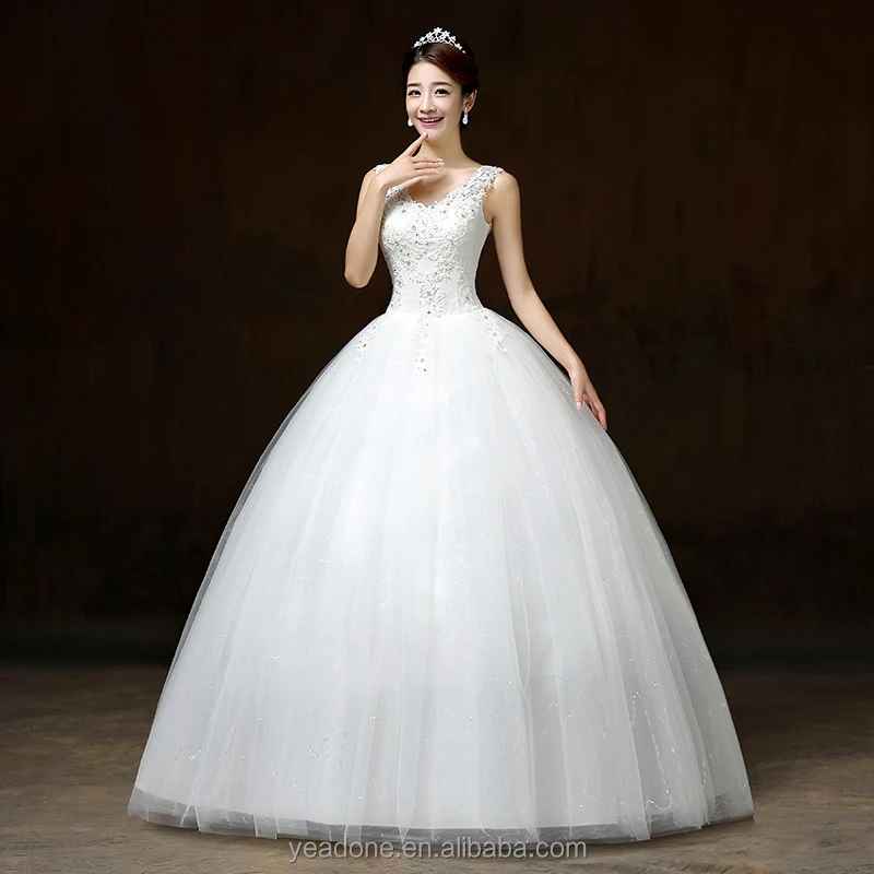 

China Supplier OEM Service White Simple Women Wedding Dresses