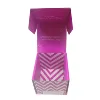 Small pink packaging presentation paper box with inside printing