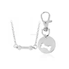 2pcs/set Dog Bone Matching Best Friends Charm Necklace & Keychain BFF Bones Friendship Pet Dog Lover Jewelry