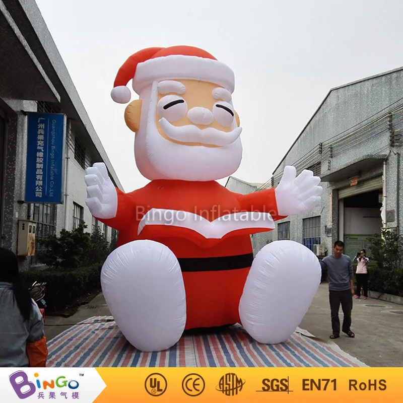 Giant Inflatable Santa Claus Reading A Book 16ft High For Show