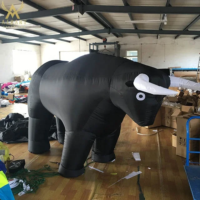 Original Design Inflatable Black Bull Costume For Carnival Parade ...