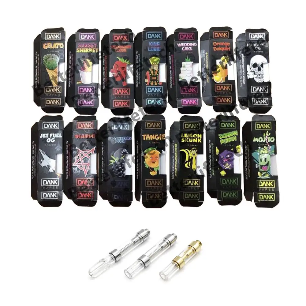 

1 gram g5 510 ceramic leakproof packaging vape Dank cartridge, N/a