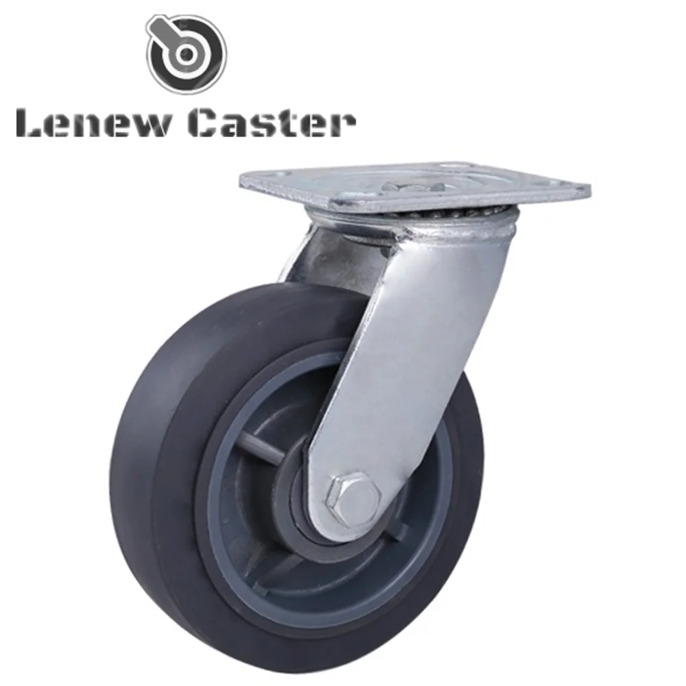 Grey Soft Rubber Caster Wheel Buy Grey Soft Rubber Caster Wheel