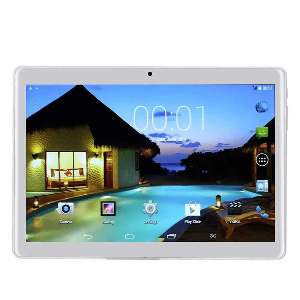 

Android Tablet 10 Inch, Android 7.0 Unlocked Tablet PC, 3G Phablet with Dual SIM Card Slots, Google Certified, 1.3GHz, 1G+16G