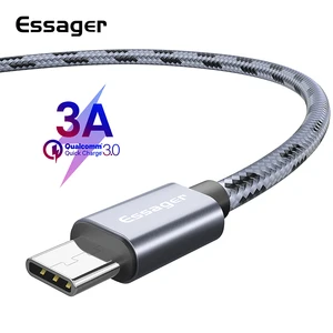 2019 unique design Essager 3A type c  USB Cable Fast Charging Data Charger Cable  ,type c usb Wire Cord Mobile Phone Cables
