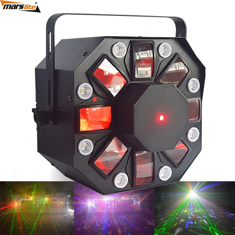 Marslite 5pcs 3w Rgbwa Single Color Dmx Led Disco Laser Light Dj Laser