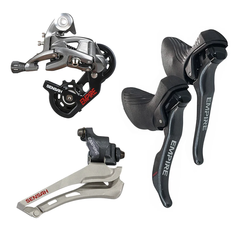 

2*11 snelheden Bike Shifter Lever Fiets Derailleur racefiets groepset 11 s Road fiets groep voor, Black