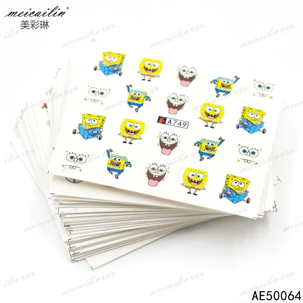 

Mixed Designer Cartoon Nail Art Sticker Decal Decoration, As picture