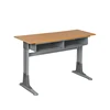 Modern Double Steel Wood Single Educational Step Chairs Wooden School Furniture Desk