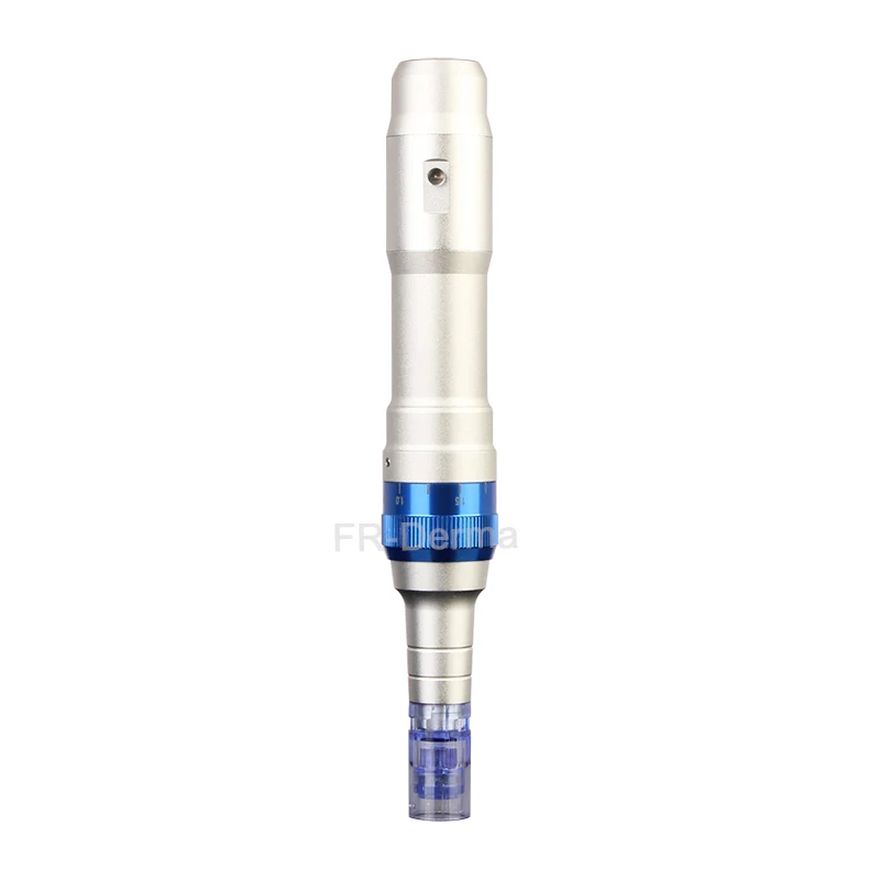 

Auto micro needle derma pen meso microneedle dermapen ultima A6, Silver+blue
