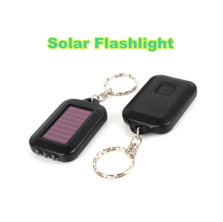 Personalized Solar Keychain Flashlight With Logo Printing Buy Solar