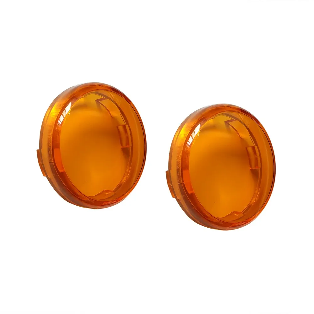 Motorcycle Smoked Amber Red Lens Led Turn Signal Light Cover For 2 inch Turn Signals Inserts Light Accessories