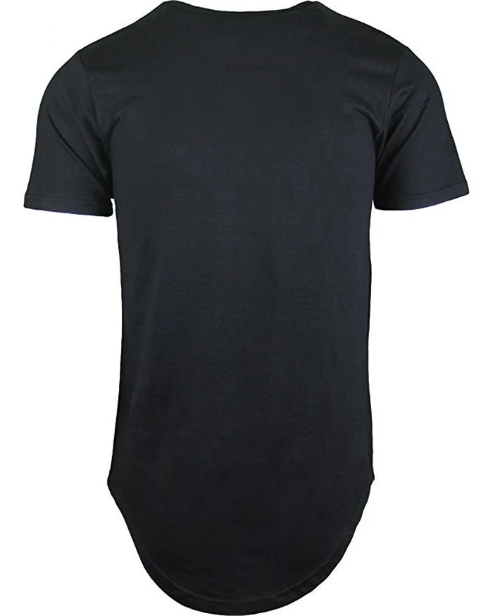 Wholesale Drop Tail T Shirts Round Bottom Tee Shirt 100% Cotton Mens ...