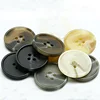 China suppliers 4 - holes chalk buttons round shape fancy plastic resin button for coat garment accessories