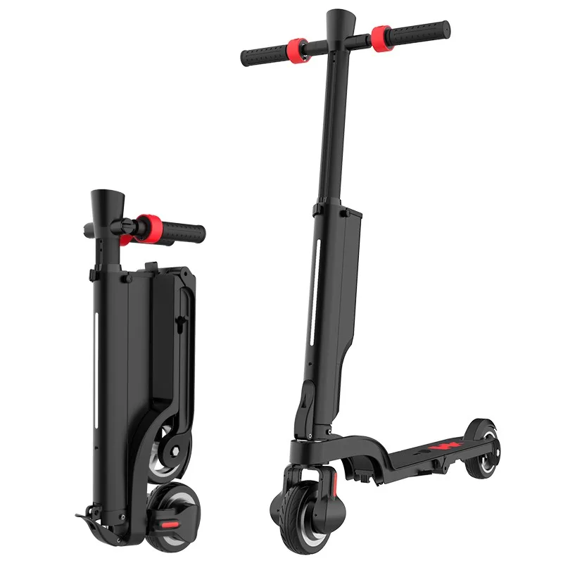 

Powerful japanese electric scooter motor 24v 300w replaceable battery max load 120kg, Black white