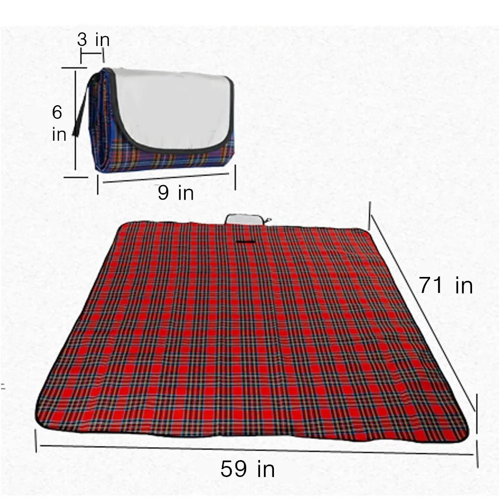 Outdoor Foldable Compact Pocket Picnic Blanket Waterproof For Camping