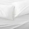Pure White 100% Cotton Sateen Fabric Hotel Bedding Set / Bedsheet Set