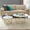 Customized Modern European Meticulously Designed Distinct Furniture Round Marble Side Table