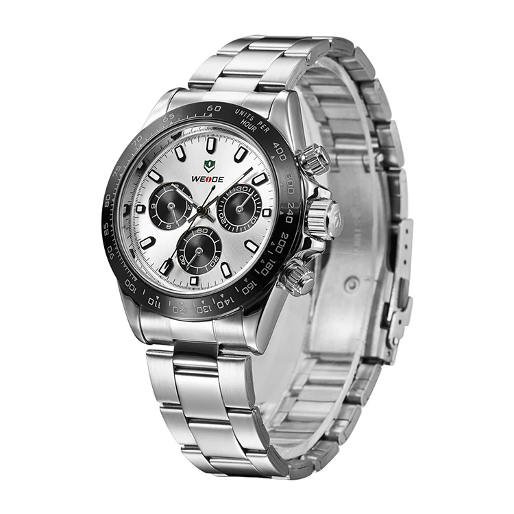 

WH3309-2C Sport Quartz Stainless Steel Watch Back, WEIDE Watches Men, Original Japan Quartz Classic Watch