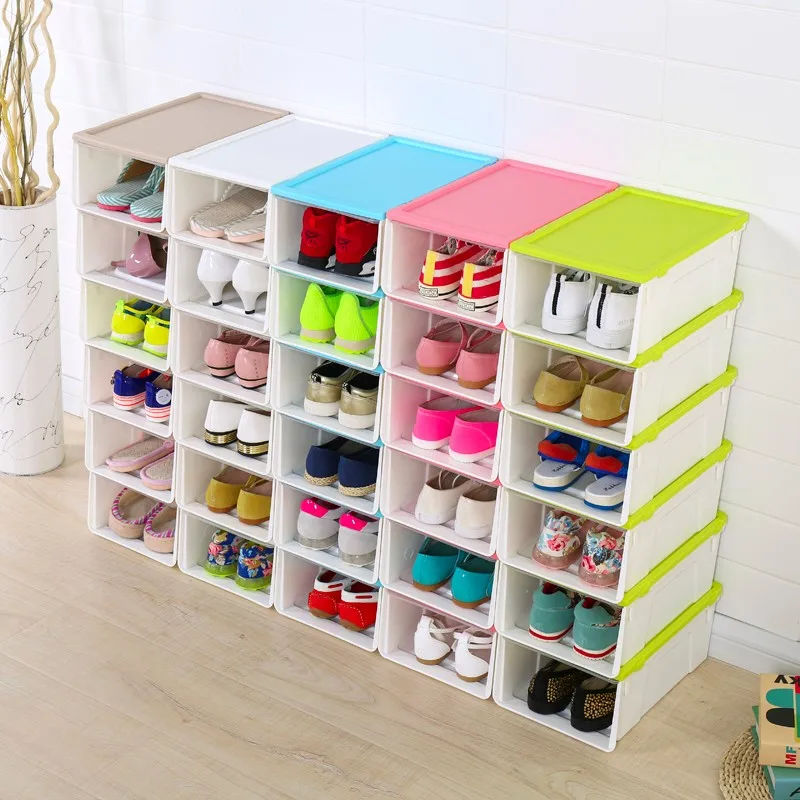 Qm Detachable Dustproof Plastic Storage Shoes Boxes Buy Storage Shoes