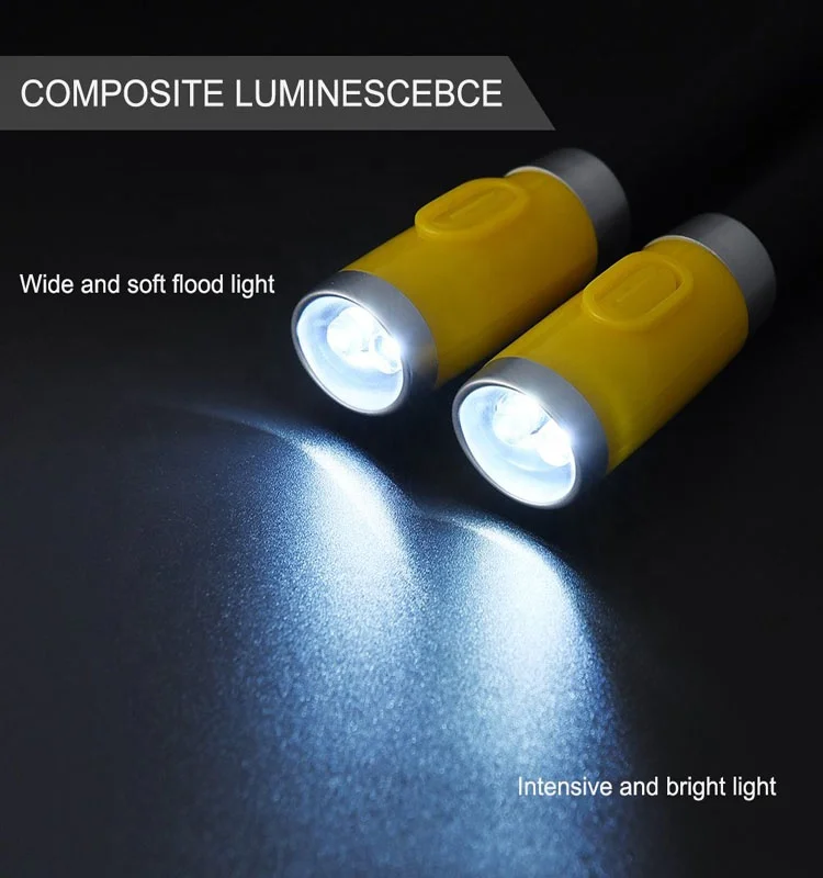 
Hand Free Rechargeable LED Book Light Hug Flexible Neck Lamp for Reading in Bed or Car at Night with Adjustable Brightness 