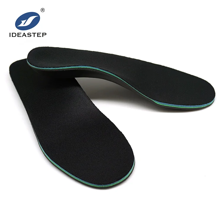 

IDEASTEP top class unique cork core sport medial arch support pu and latex foam orthotic insoles, Black