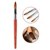 Acetone Resistance Wood Handle Soft Hair Kolinsky Sable Acrylic Nail Brush