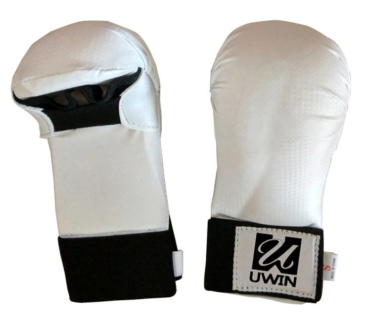 White Wkf Karate Gloves Hand Pads For Usa Market Buy White Karate