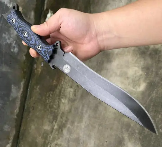 

Black stone wash Outdoor Survival Knife 60HRC With G10 Handle Fixed Tactical Knives Rescue Tools Dropshipping 8276