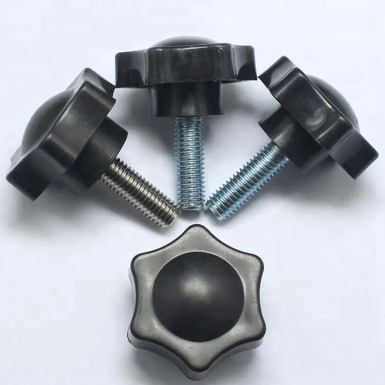 M4 M6 M8 M10 M12 Big Black Plastic Head Star Knob Thumb Screws Buy