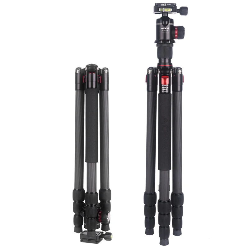 

Portable professional stand camera carbon travel compact tripod, Black