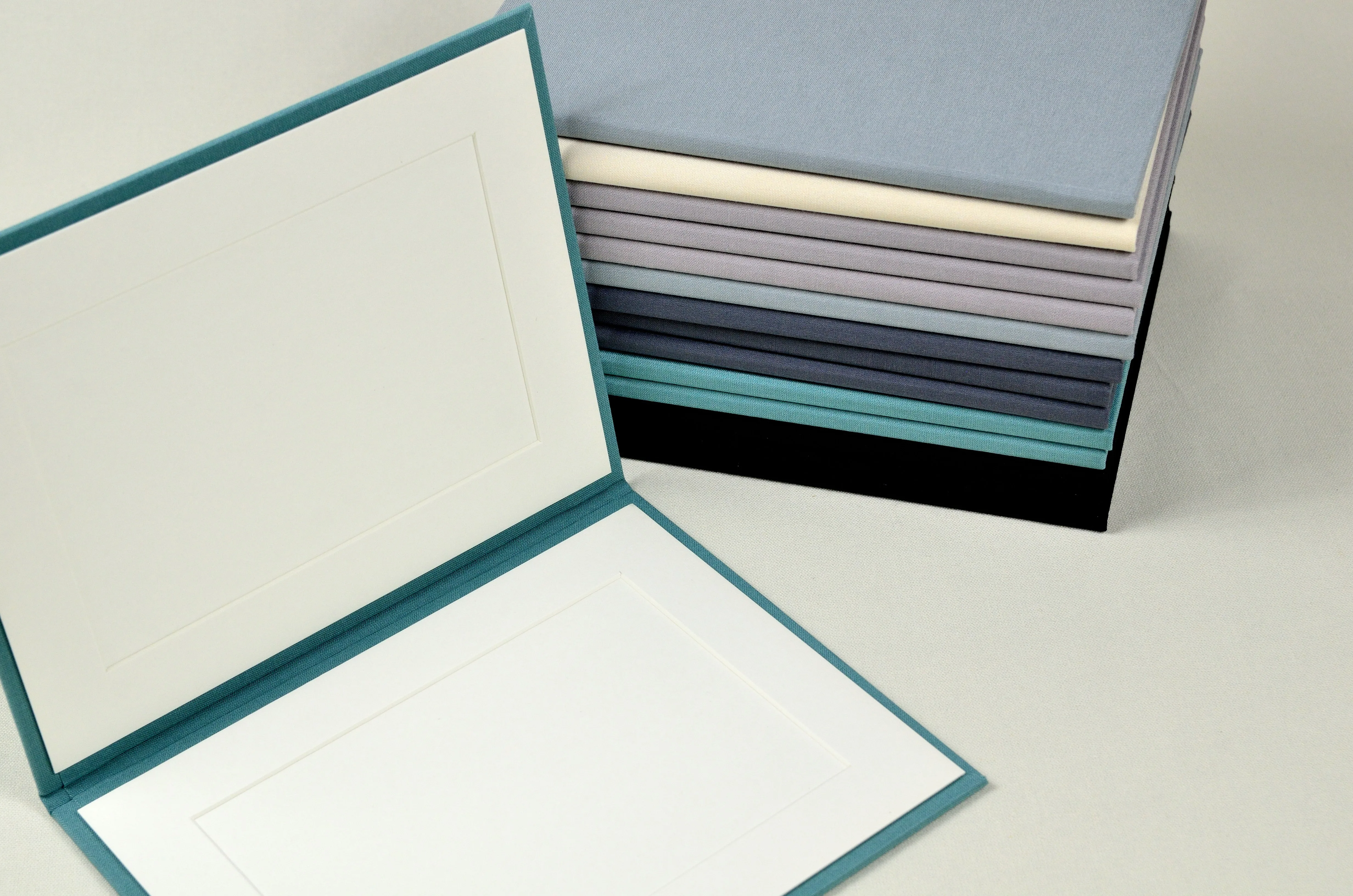 4x6 5x7 6x8 Cardboard Matboard Linen Paper Photo Frame Holder Folio