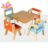 2016 new design baby wooden study desk., fashion kids wooden study desk, popular children wooden study desk W08G179