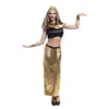 2019 Gift Tower Top Sales Carnival Halloween Theme Role Play Party Costume Egyptian Dancer Halloween Traditional Costume