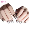 B29 artifical false finger nail press on salon false nail decorated metallic false nail tips