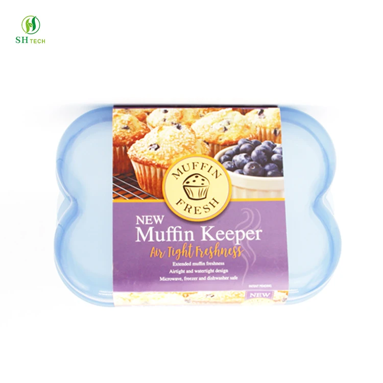 Fda Bagel And Muffin Keeper Cake Container Storage Plastic Buy Muffin