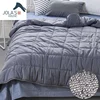 48x72" Help reduce stress and anxiety grey 100% cotton knitted autism beach glass beads weighted blanket 15lbs
