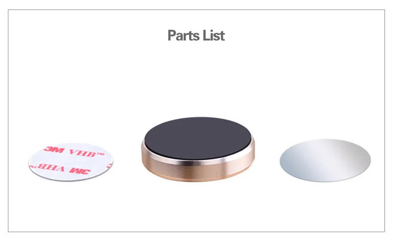 Universal paste metal magnetic car mount holder mini magnetic mobile phone holder