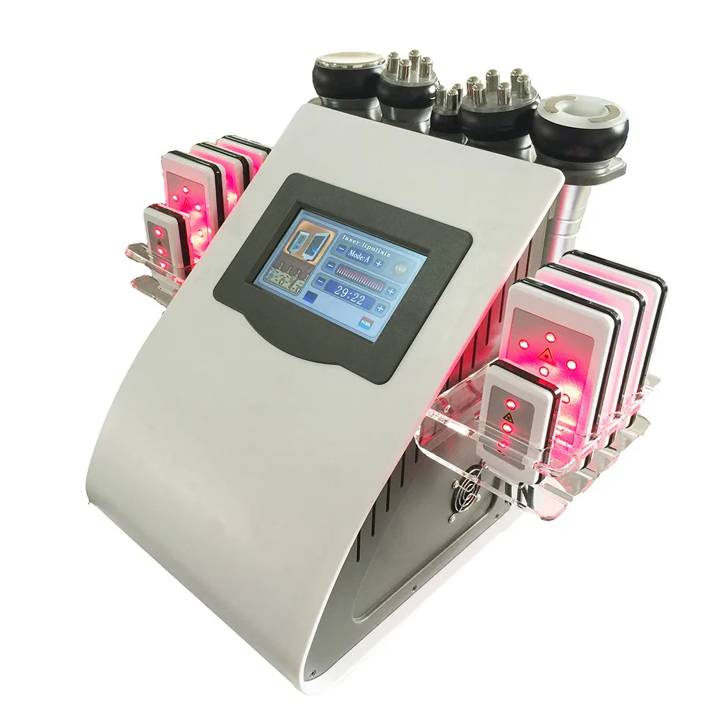 

Lipo laser 6 in 1 lipolaser / vacuum cavitation rf lipolaser slimming machine/ best lipo laser machine for sale